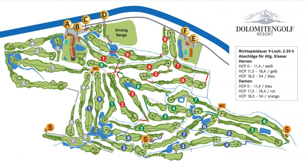 Plán hřiště | Golfové zájezdy, golfová dovolená, luxusní golf